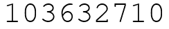Число 103632710.