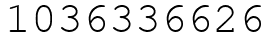 Число 1036336626.