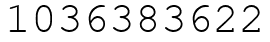 Число 1036383622.