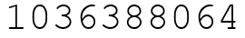 Число 1036388064.