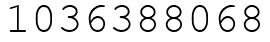 Число 1036388068.