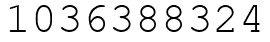 Число 1036388324.