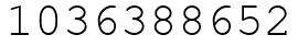 Число 1036388652.