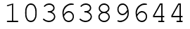 Число 1036389644.