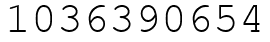 Число 1036390654.