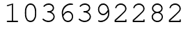 Число 1036392282.