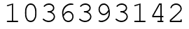 Число 1036393142.