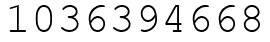 Число 1036394668.