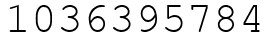 Число 1036395784.