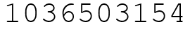 Число 1036503154.