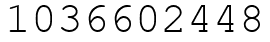 Число 1036602448.