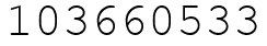 Число 103660533.