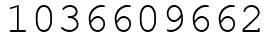 Число 1036609662.