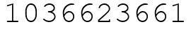 Число 1036623661.