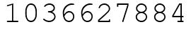 Число 1036627884.