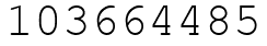 Число 103664485.