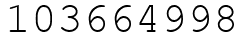 Число 103664998.