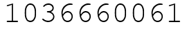 Число 1036660061.
