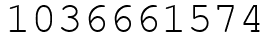 Число 1036661574.