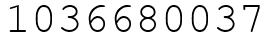 Число 1036680037.