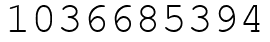Число 1036685394.