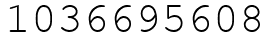 Число 1036695608.