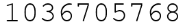Число 1036705768.