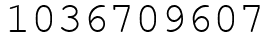 Число 1036709607.