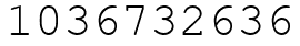 Число 1036732636.