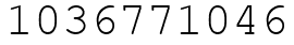 Число 1036771046.