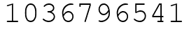 Число 1036796541.