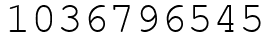 Число 1036796545.