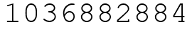 Число 1036882884.