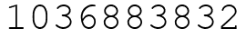 Число 1036883832.