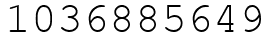 Число 1036885649.