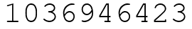 Число 1036946423.