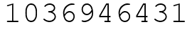 Число 1036946431.