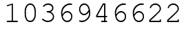 Число 1036946622.