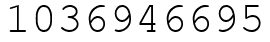 Число 1036946695.