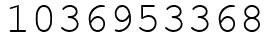 Число 1036953368.