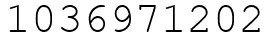 Число 1036971202.