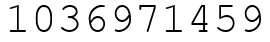 Число 1036971459.