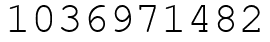 Число 1036971482.