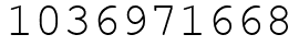 Число 1036971668.