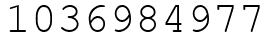 Число 1036984977.