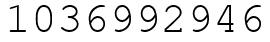 Число 1036992946.