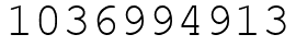 Число 1036994913.