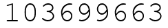 Число 103699663.