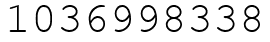 Число 1036998338.