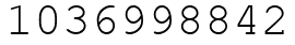 Число 1036998842.